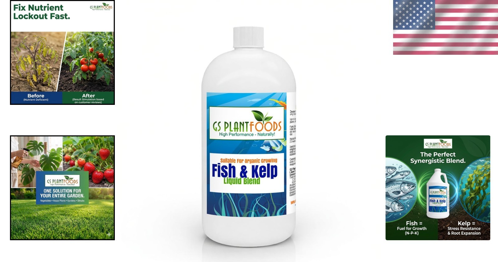 Seaweed & Fish Hydrolysate Fertilizer 1 Quart – Organic Gardening Solution