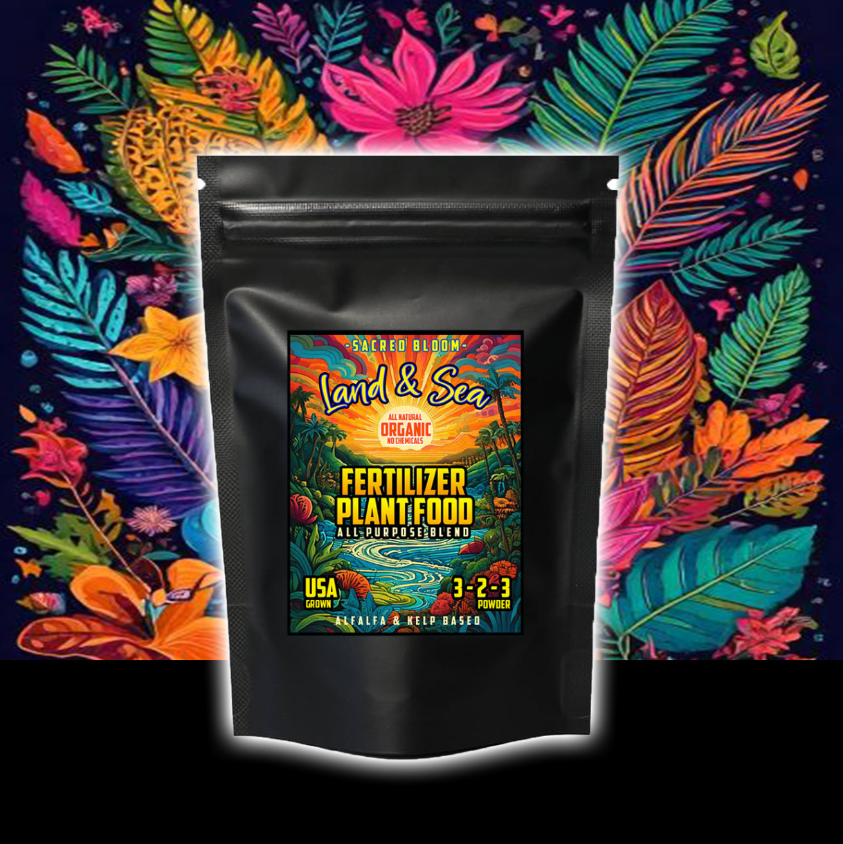 Organic Plant Food – Living Soil Land & Sea Grow Fertilizer for Lush Growth USA