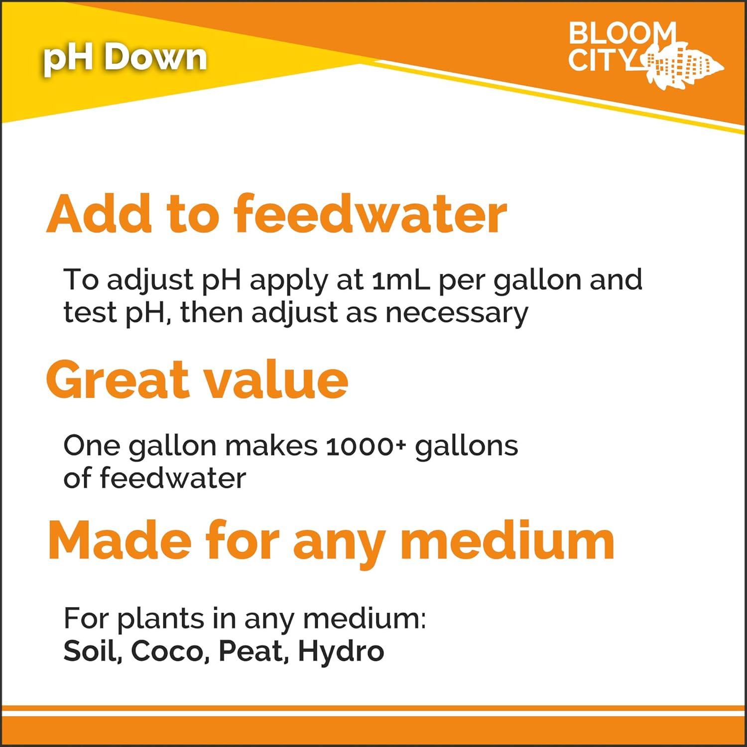 Professional Ph down Liquid Fertilizer, Gallon (128 Oz)