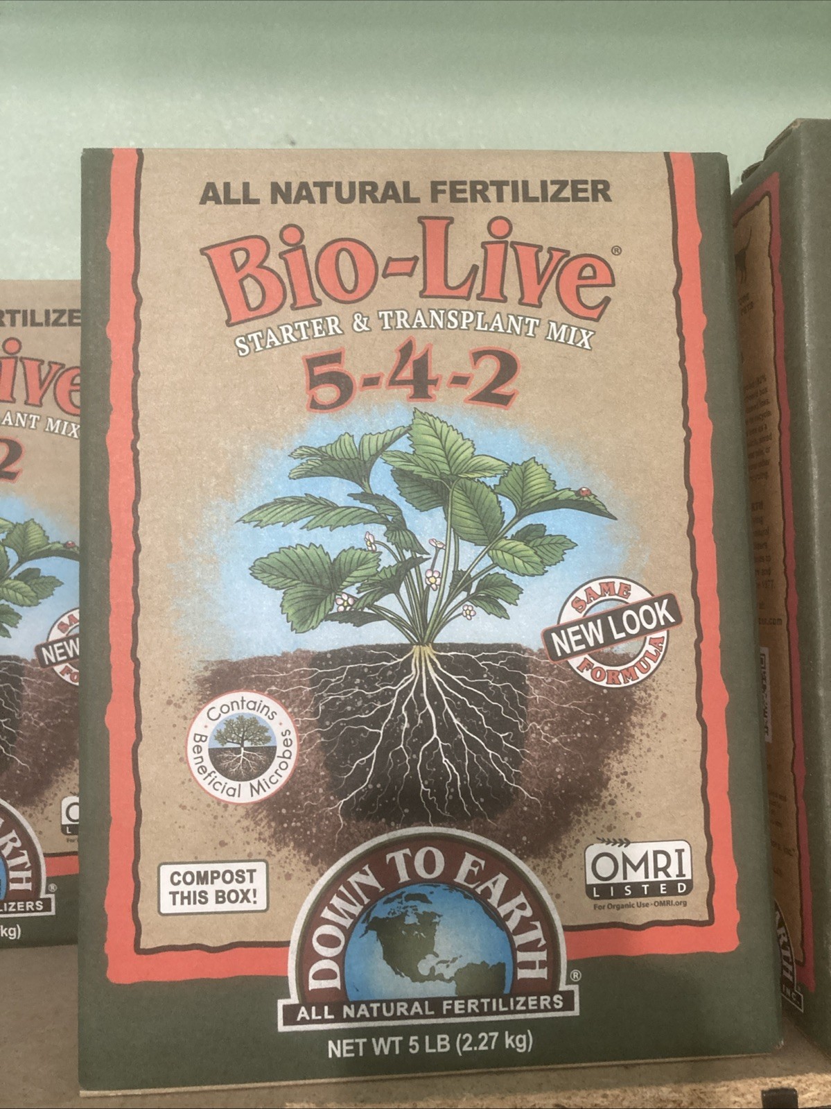 Down to Earth Organic Bio-Live Fertilizer Mix 5-4-2, 5 lb