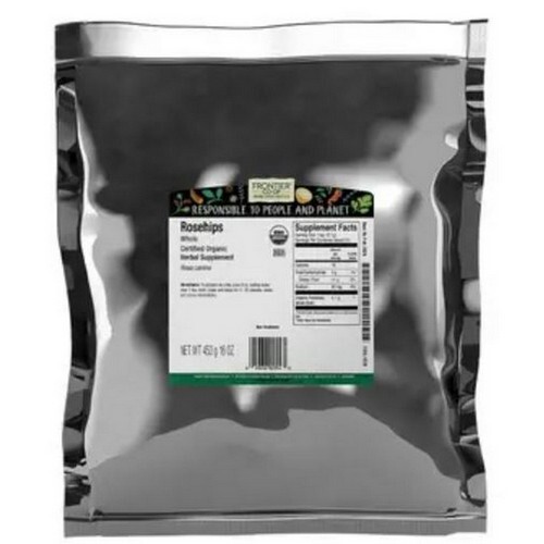 Organic Rosehips Whole 1 Lb by Frontier Coop