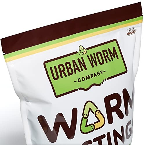 Organic Worm Castings – Nutrient-Rich Soil Amendment – 4 Quart/4.8lbs for Plants