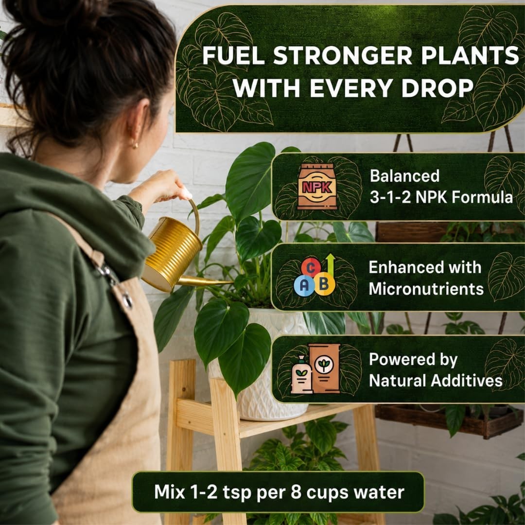 Professional Philodendron Fertilizer Liquid 3-1-2 Concentrate 8 oz, Philoden…