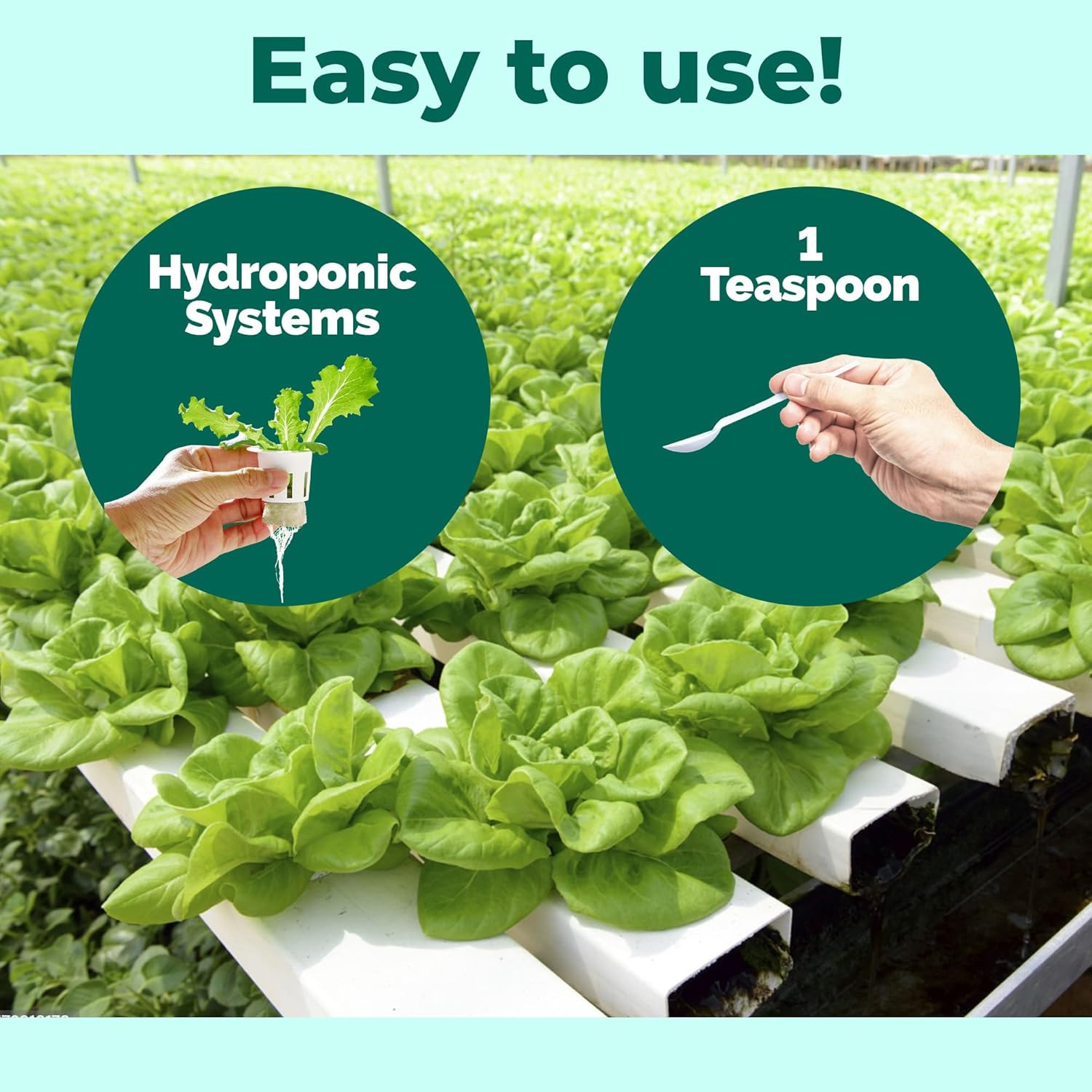 Hydroponic Nutrients for Edible Plants, One Part Complete Liquid Plant Food for