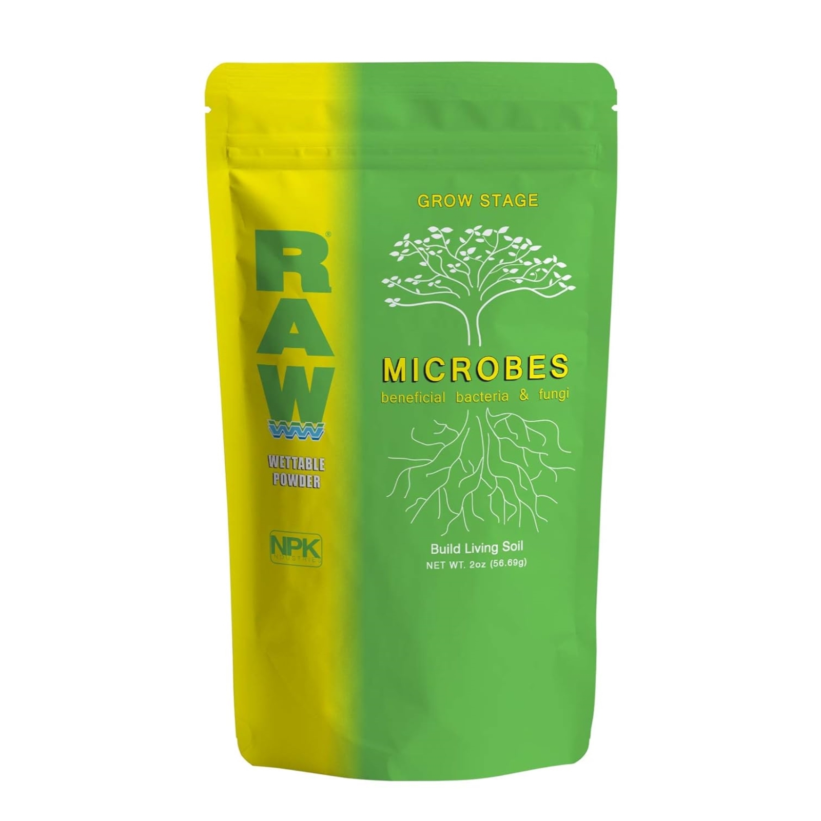 RAW Microbes Grow Stage Beneficial Bacteria & Fungi Water-Soluble Powder, 2oz