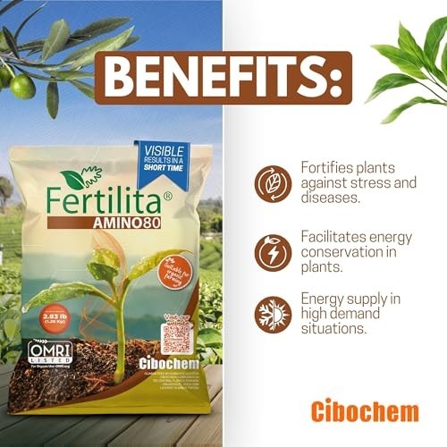 80% More Concentrated Amino Acids for Plants, Lawns & Vegetables – Boost Growth,