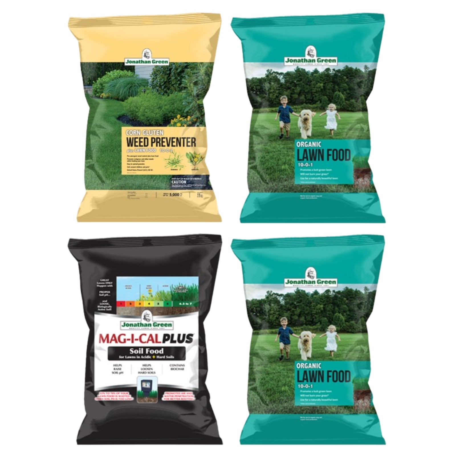 Jonathan Green Annual Lawn Organic Program Acidic Soil (4 Pack)