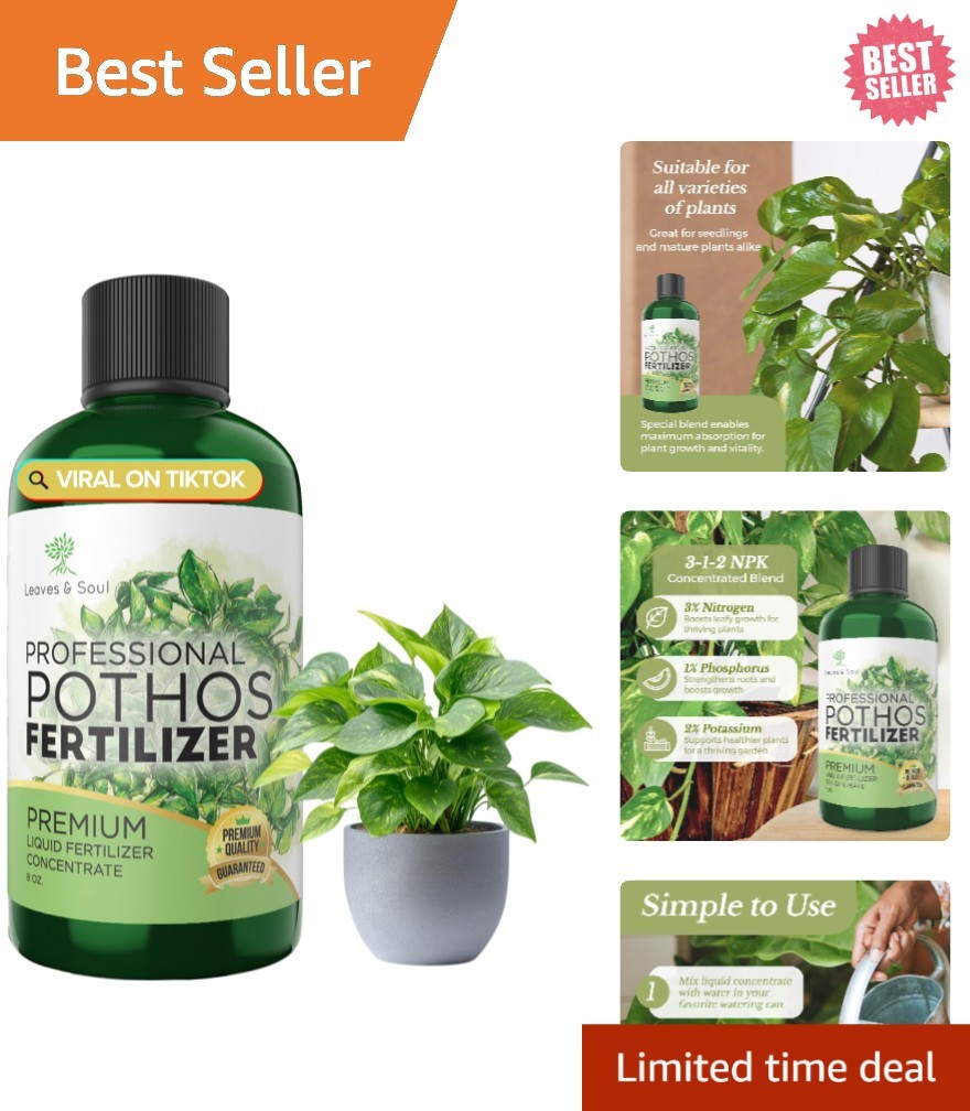 3-1-2 Pothos Liquid Fertilizer 8 oz – Nourish Your Indoor Plants