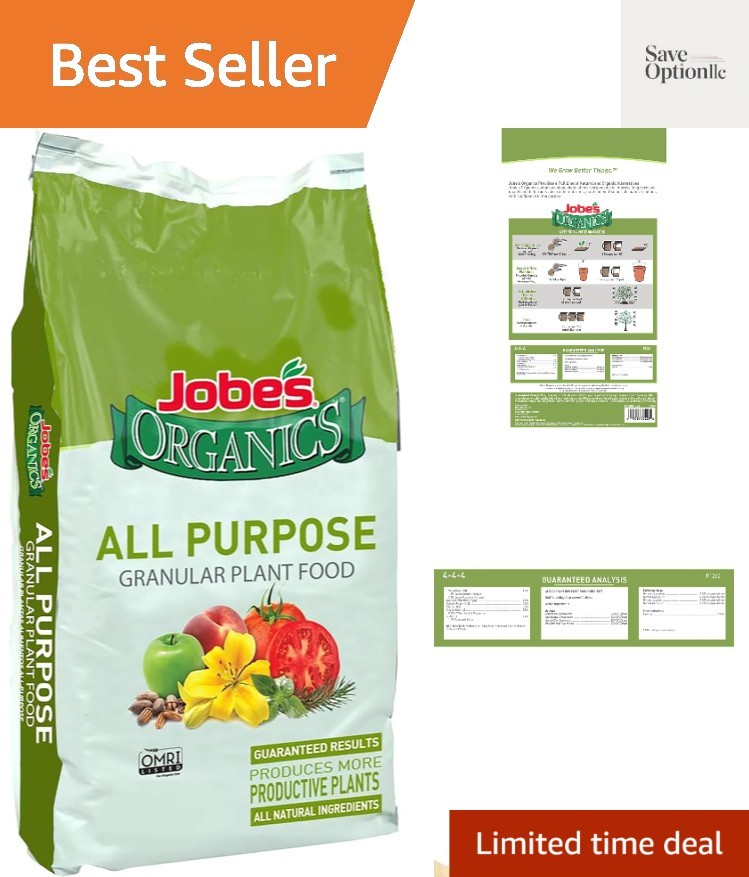 Jobe’s Organics 16 lbs All Purpose Granular Fertilizer for Vibrant Plant Growth