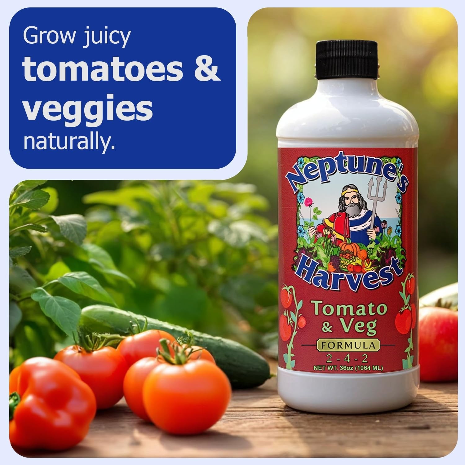 Organic Liquid Plant Fertilizer for Lawn, Garden & Houseplants – Hydrolyzed Fish
