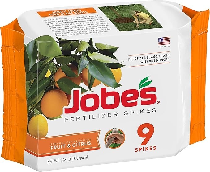 Jobe’s 01312 9-Count Pack of Fruit & Citrus Fertilizer Plant Food Spikes