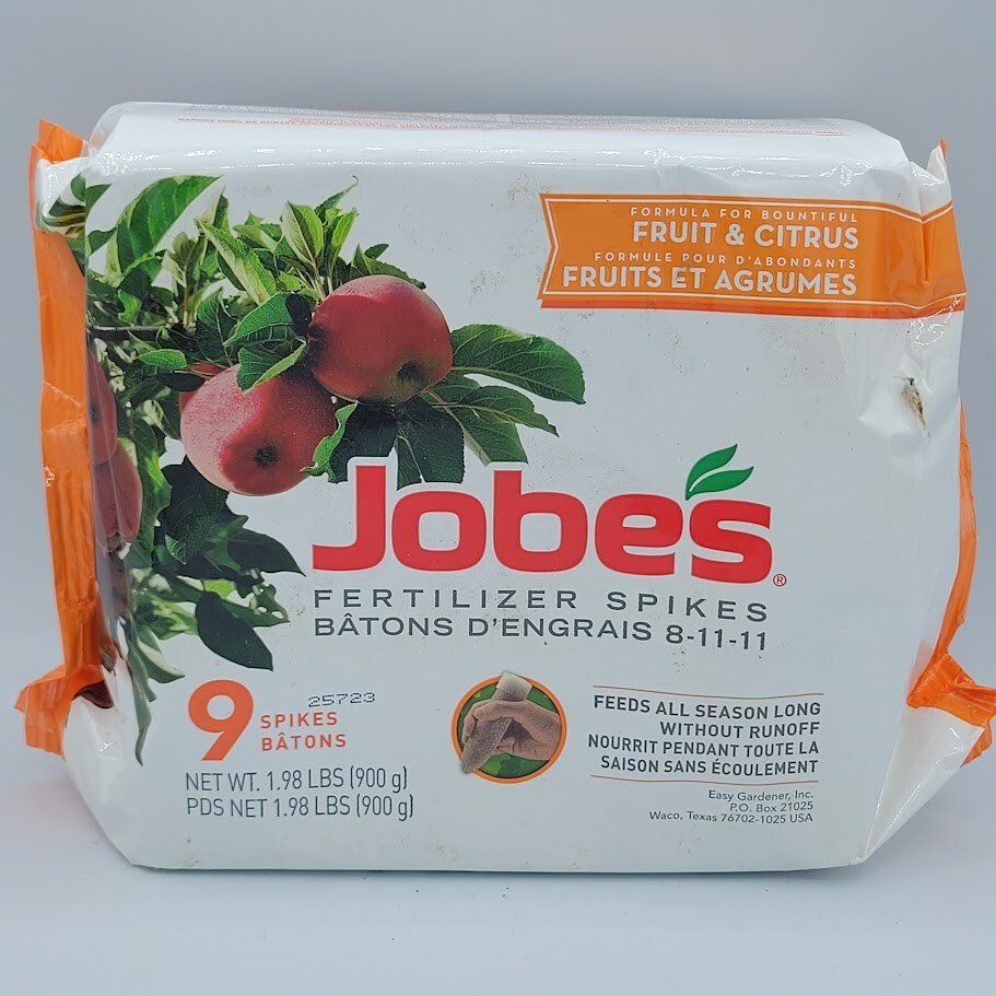 Jobe’S Slow Release Fruit &Citrus Fertilizer 9 Spikes Easy Plant Care