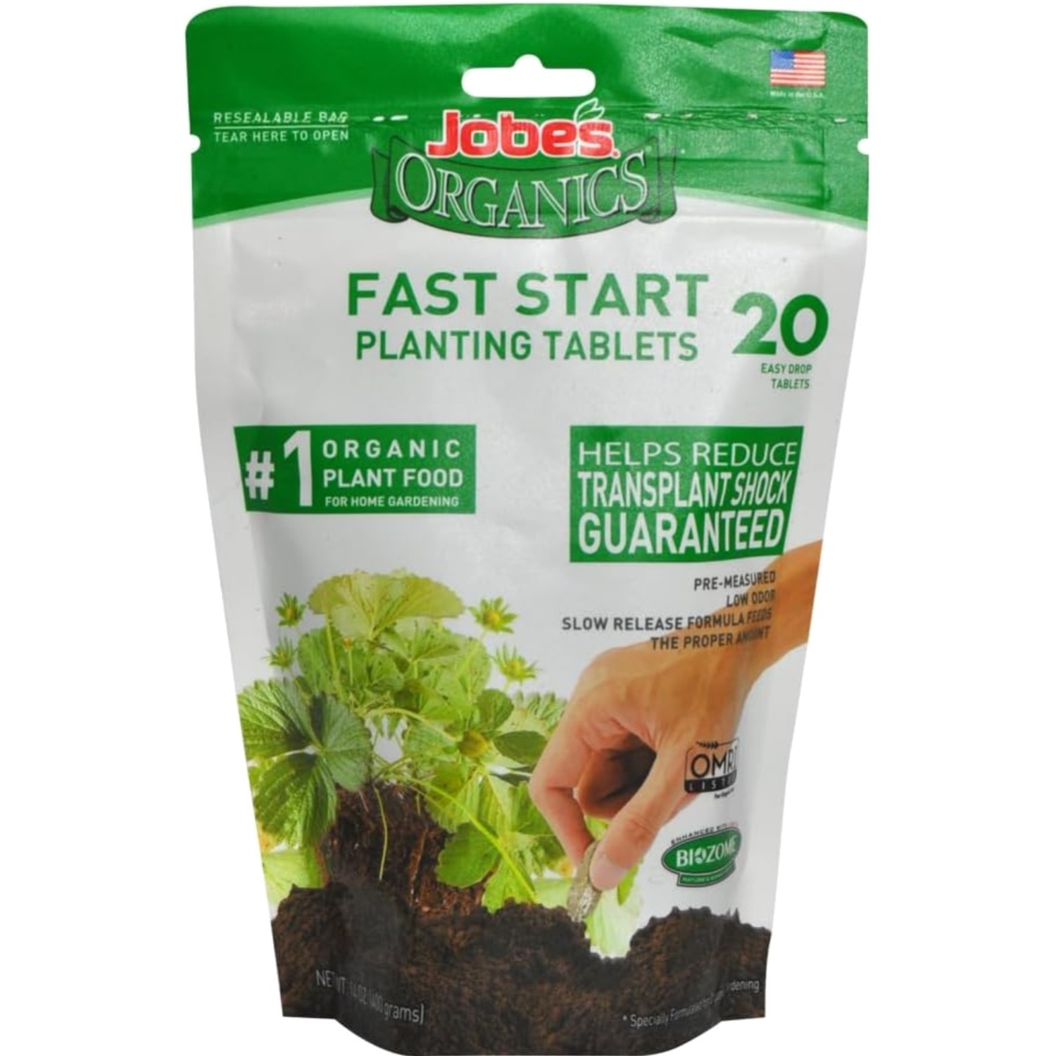 Fast Start Planting Fertilizer Tablets, Organic, 20 Count
