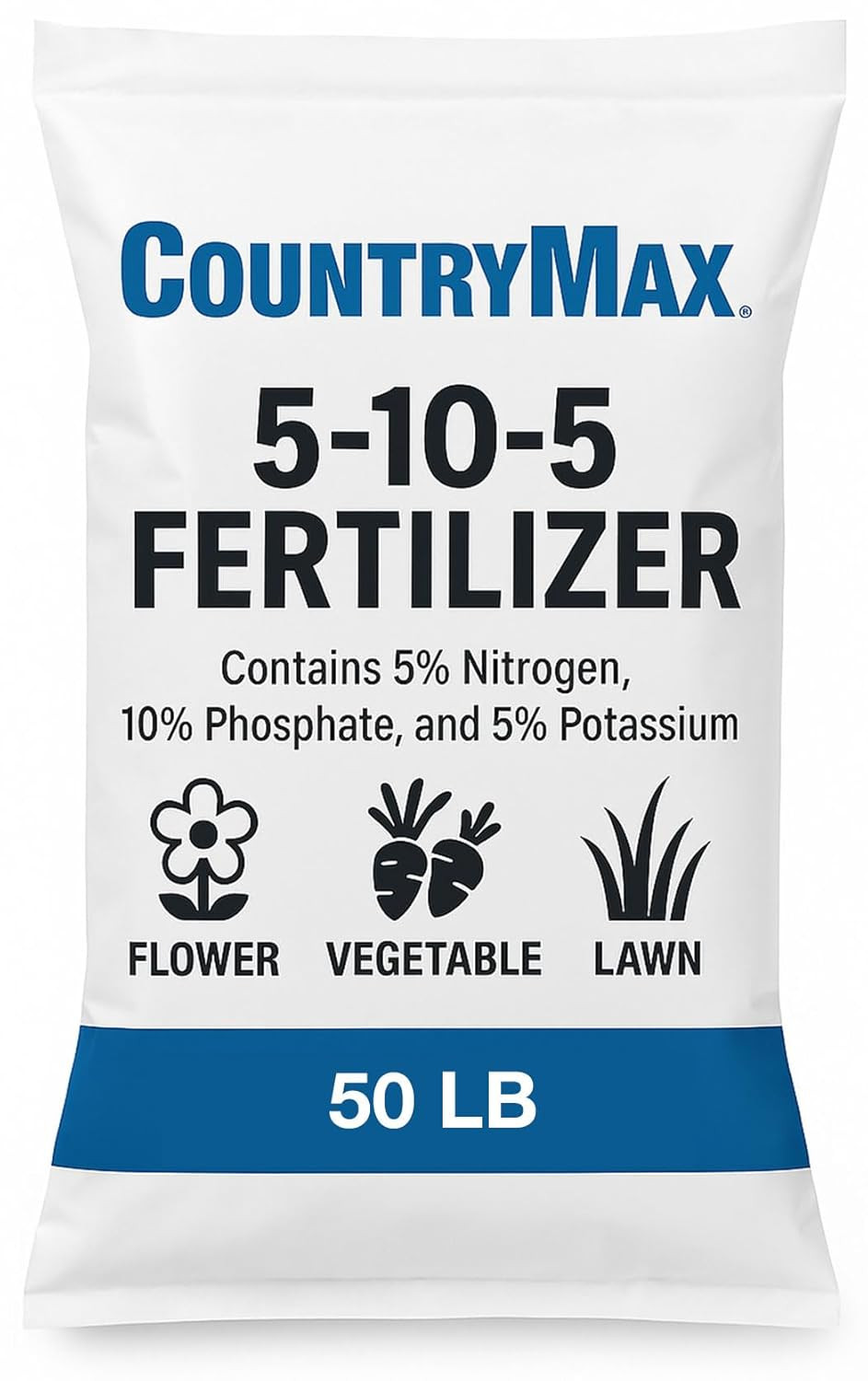 15-15-15 All Purpose Fertilizer, 50 Lb Bag, Balanced Nutrition for Flowers & Veg