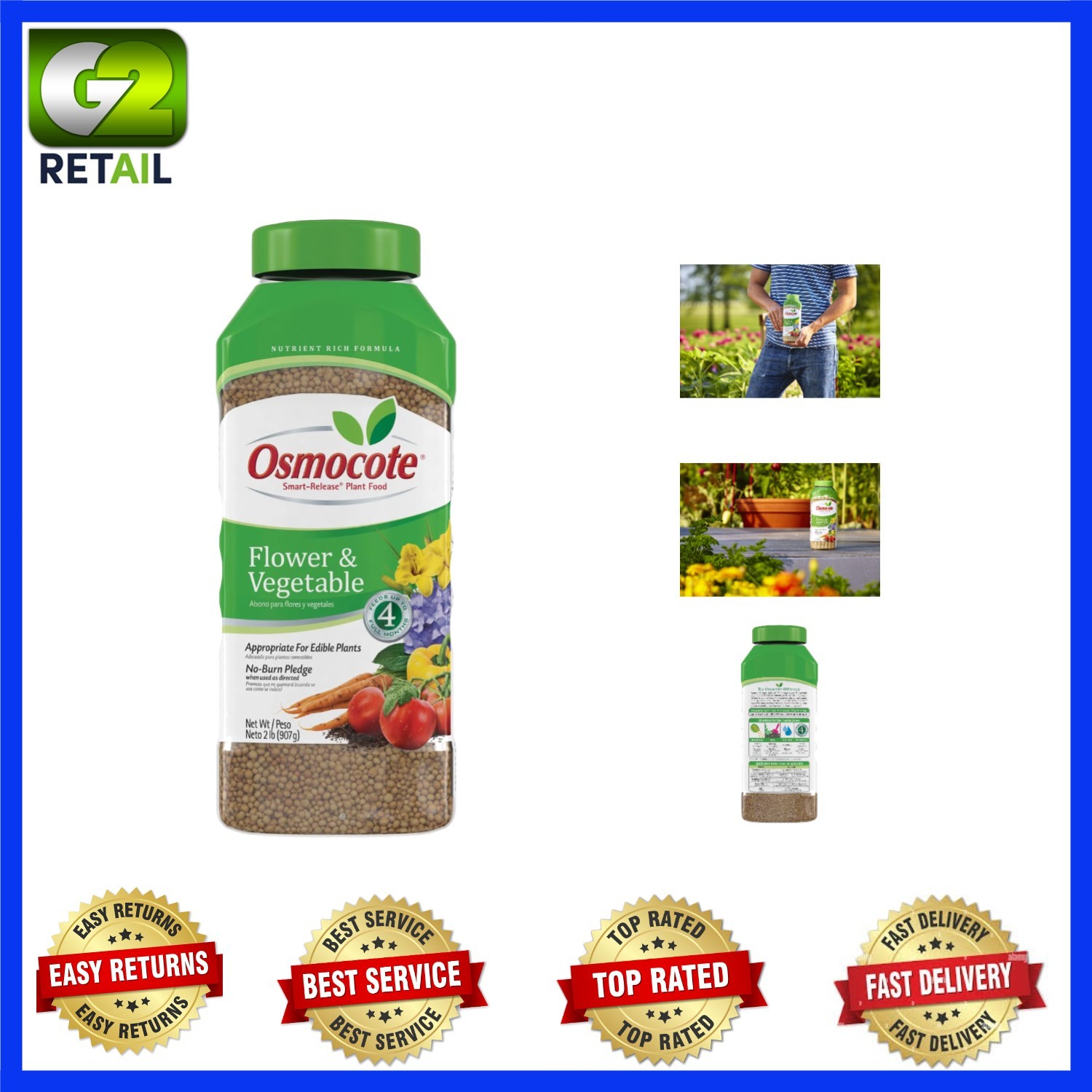 Boost Your Plant Growth with 2 lb Smart-Release Flower & Vegetable Food