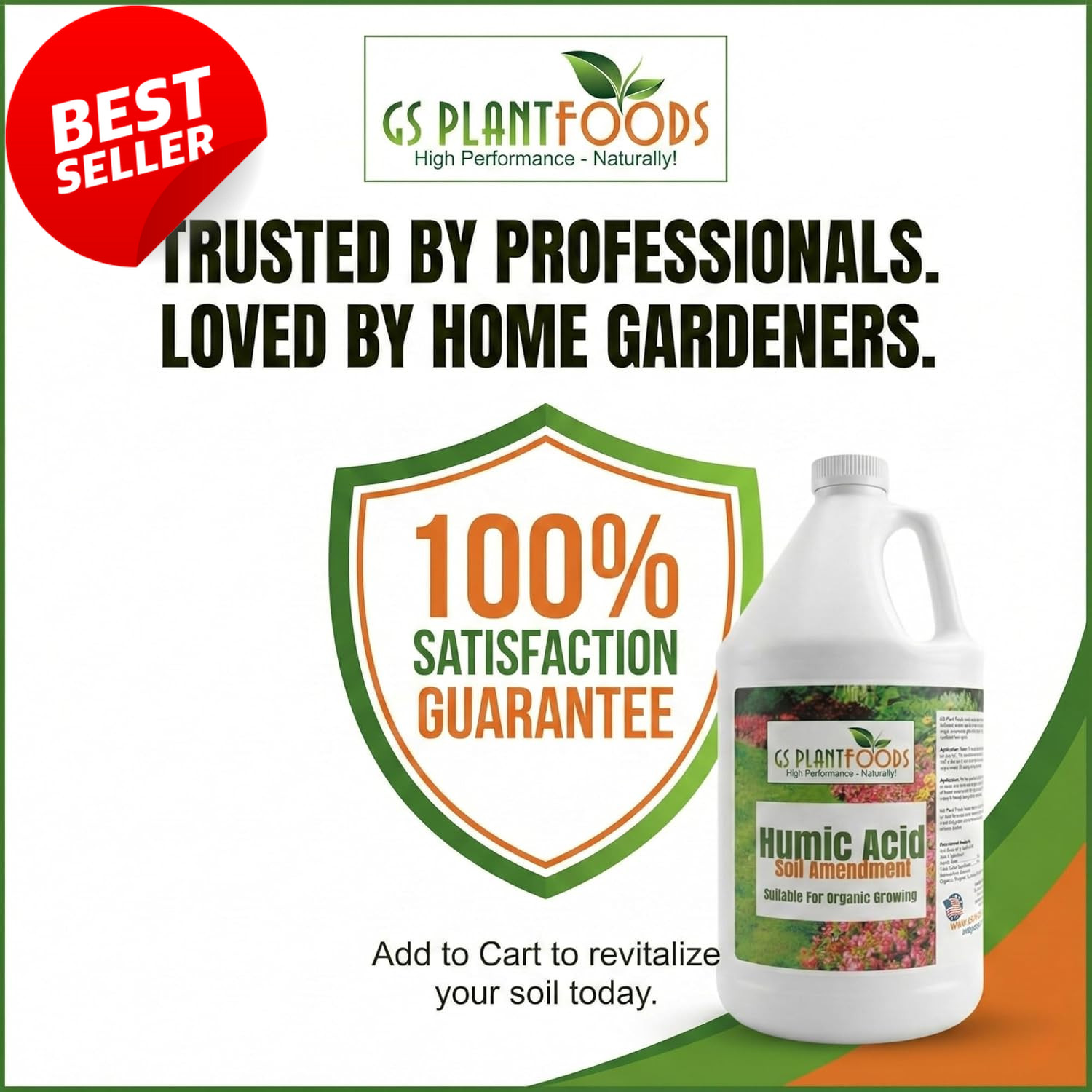Liquid Humic Acid Soil Amendment Concentrate Organic OMRI 1 Gallon – US