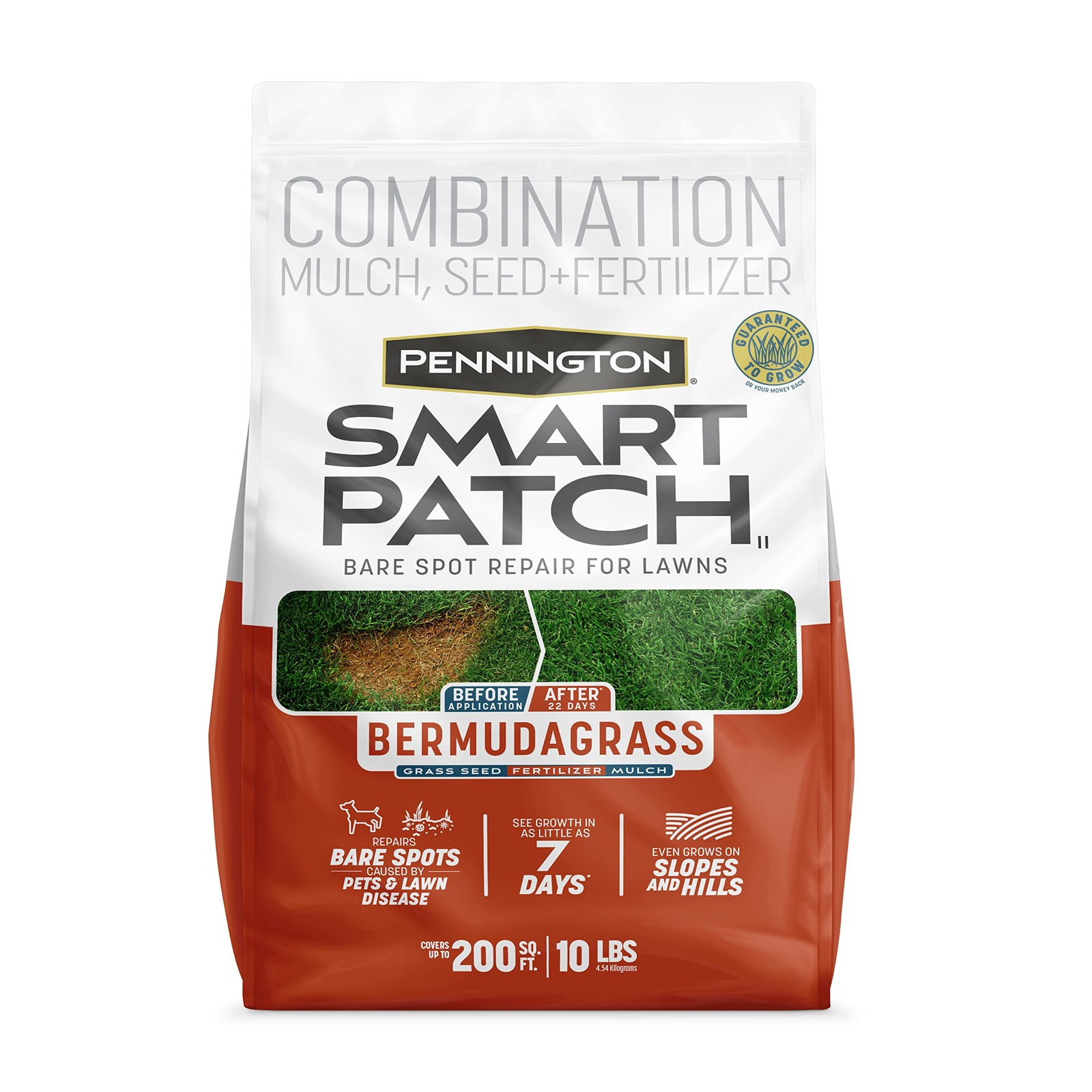 10 lb Smart Seed Bermudagrass Lawn Repair Mix Fertilizer and Mulch