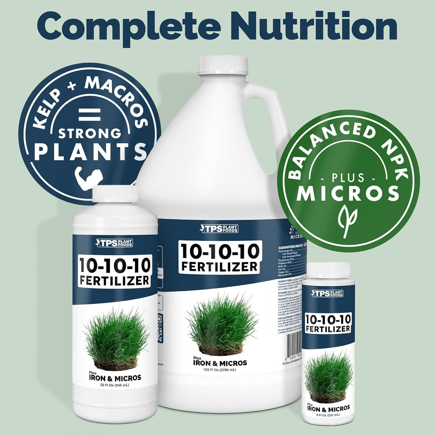 Liquid 10-10-10 Fertilizer for Lawn and Garden – Plant Food for Balanced Nutriti