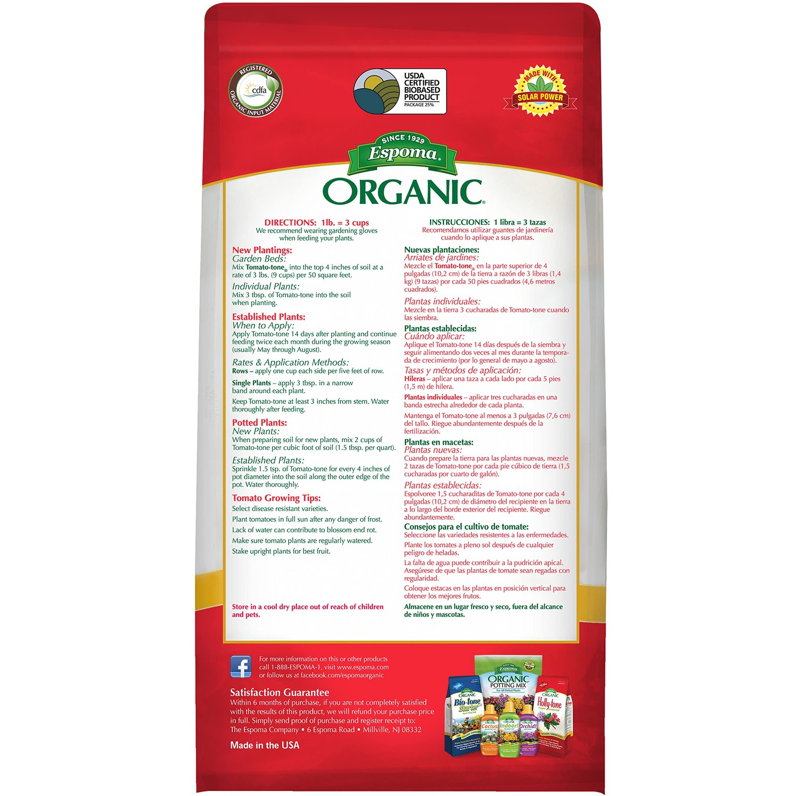 Organic Tomato-Tone 3-4-6 with 8% Calcium. Organic Fertilizer for All Types o…