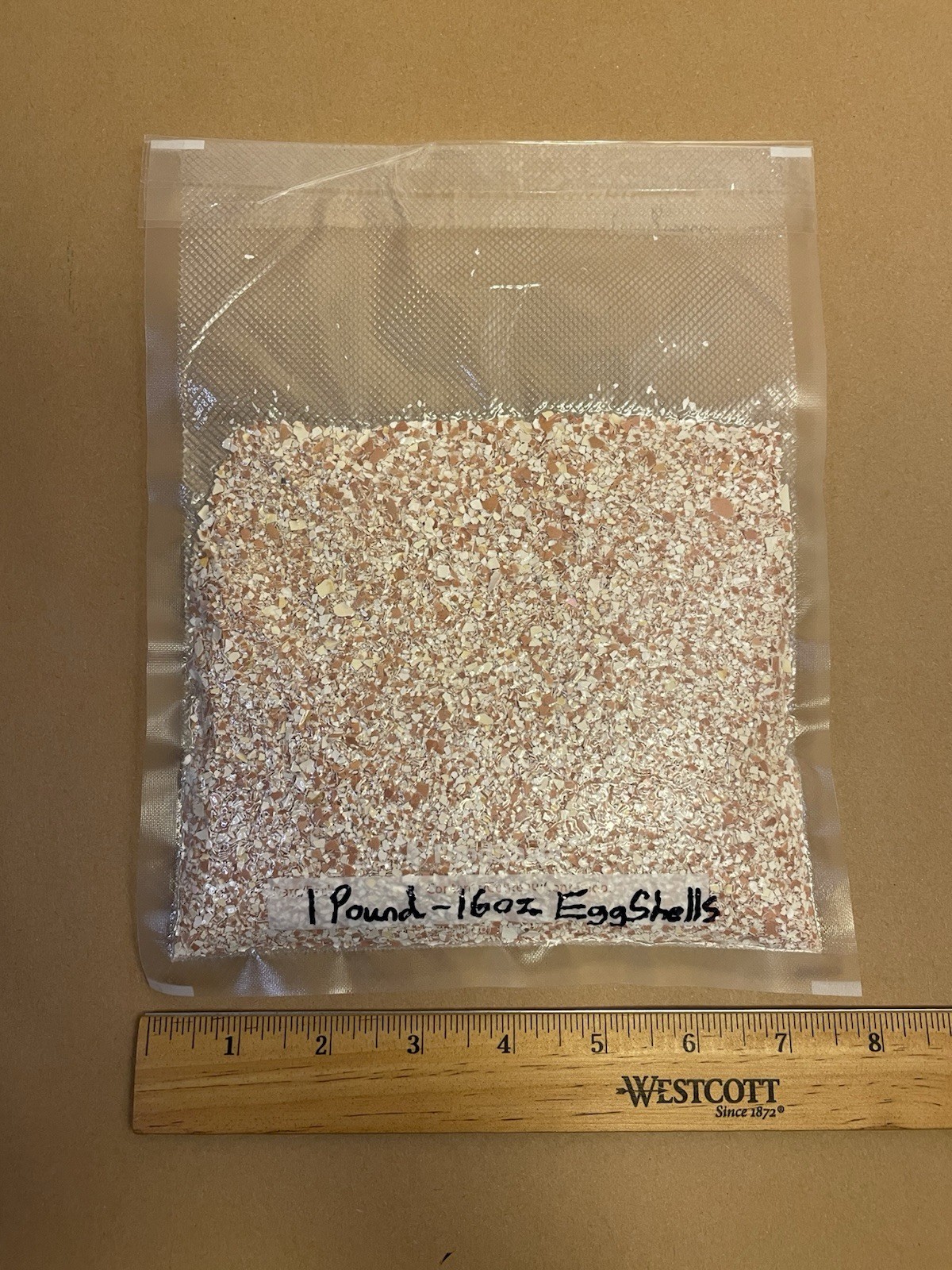 Egg Shells 1 Pound (16oz) Vacuum-Sealed Organic Plant Garden Calcium Fertilizer