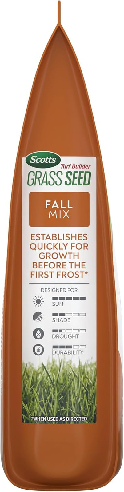 Scotts Turf Builder Grass Seed Fall Mix, 2.4 Lbs. | Grass Seed plus Lawn Fertili