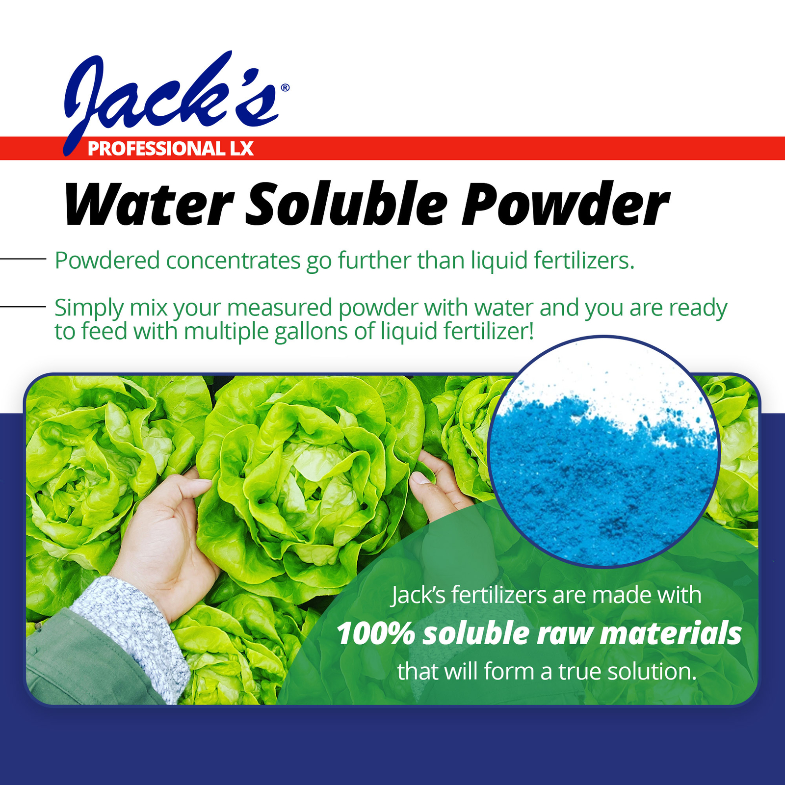 Jack’s Professional 15-5-15 CA-MG Comprehensive Water-Soluble Fertilizer, 25lbs