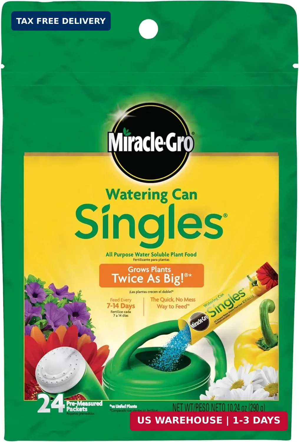 Miracle-Gro Watering Can Singles All Purpose Water Soluble Plant Food – Fertiliz