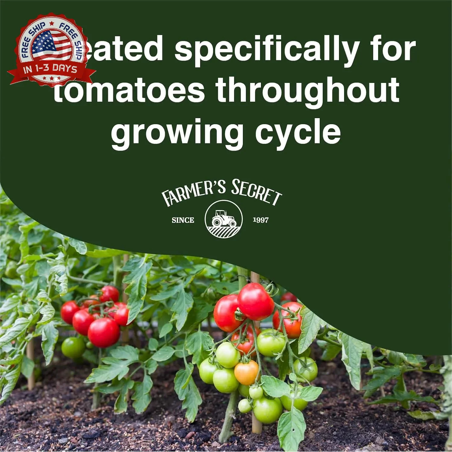 Tomato Booster Fertilizer – Super Concentrated – 3:8:7 Ratio For