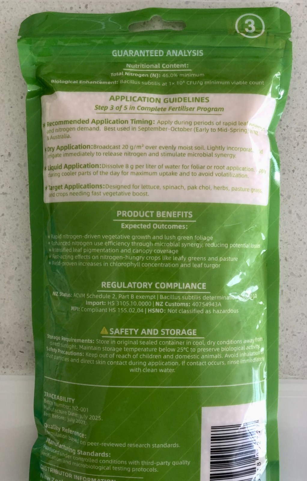 Fertiliser K0:0:60 + B. subtilis – Super Boosts Fruit Ripening & Sweetness 500g