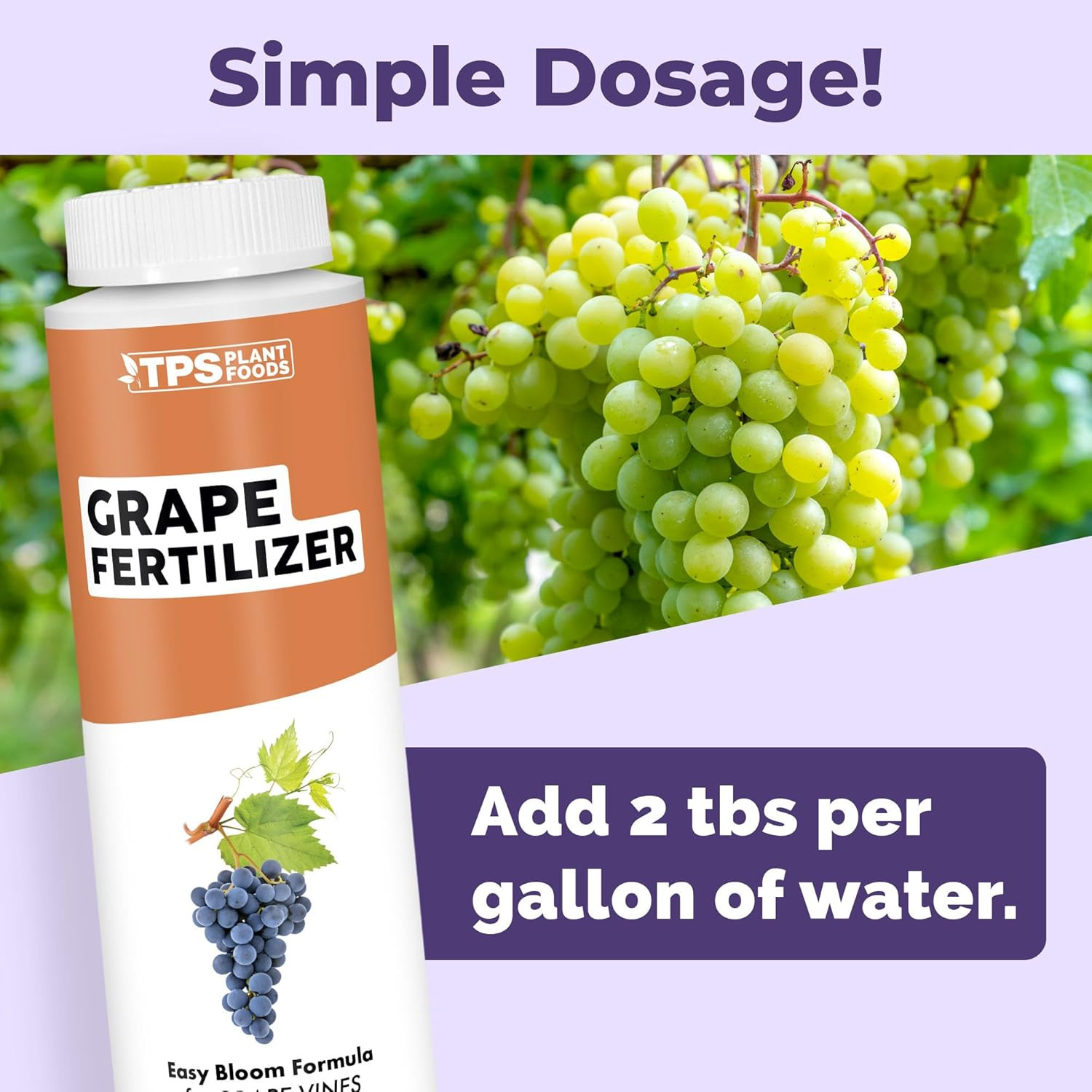 Grape Fertilizer – Liquid Plant Food for Bigger Harvests, Stronger Vines & Bette