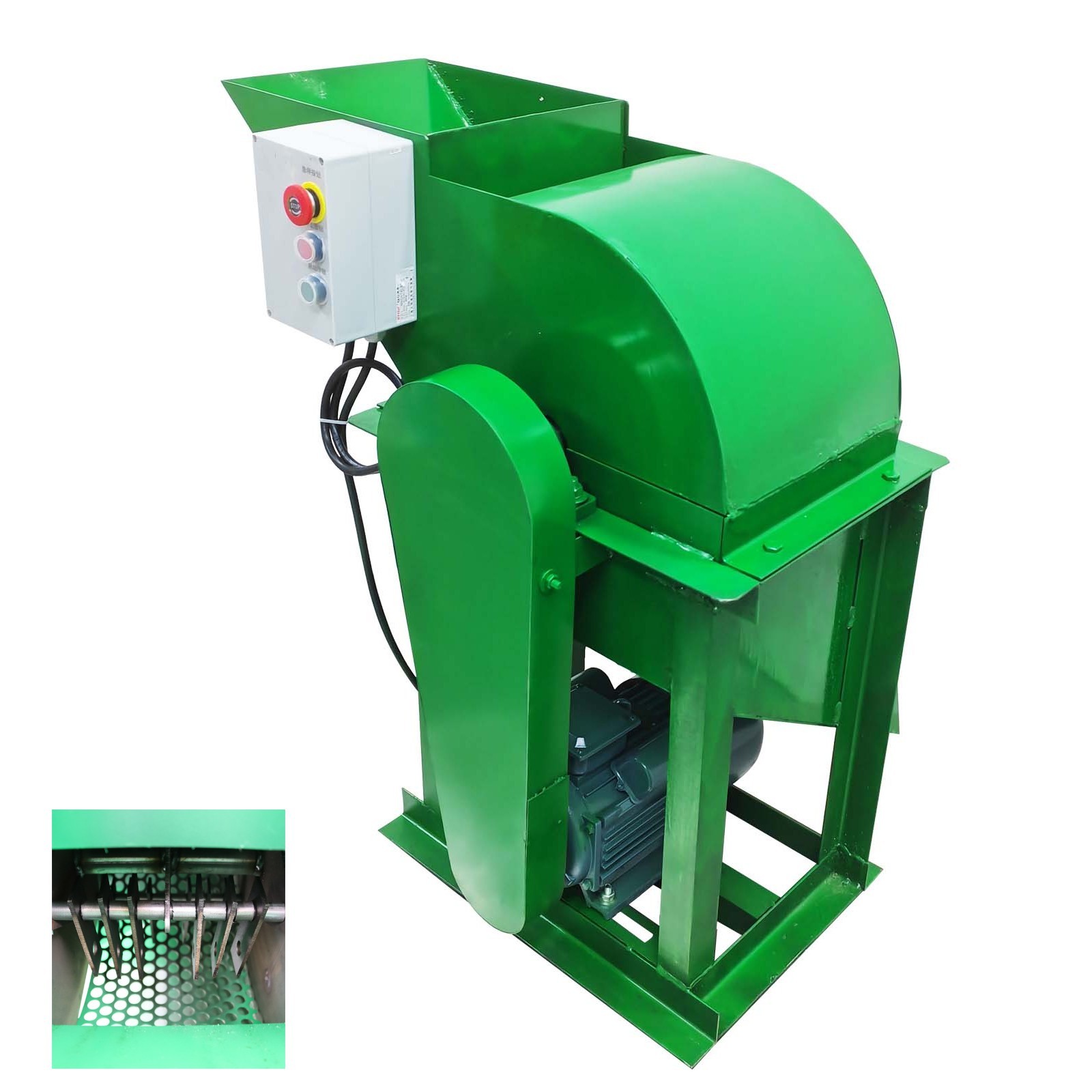 220V 3KW Soil Crusher Garden Organic Fertilizer Crusher with 6mm Sieve 2-3Tons/H