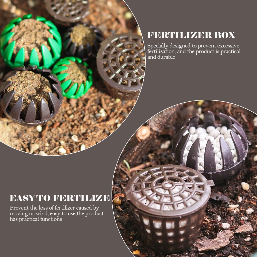 Gardening Fertilizer Box Prevent Overuse Plastic 20Pack 2.2×1.6×1.6in
