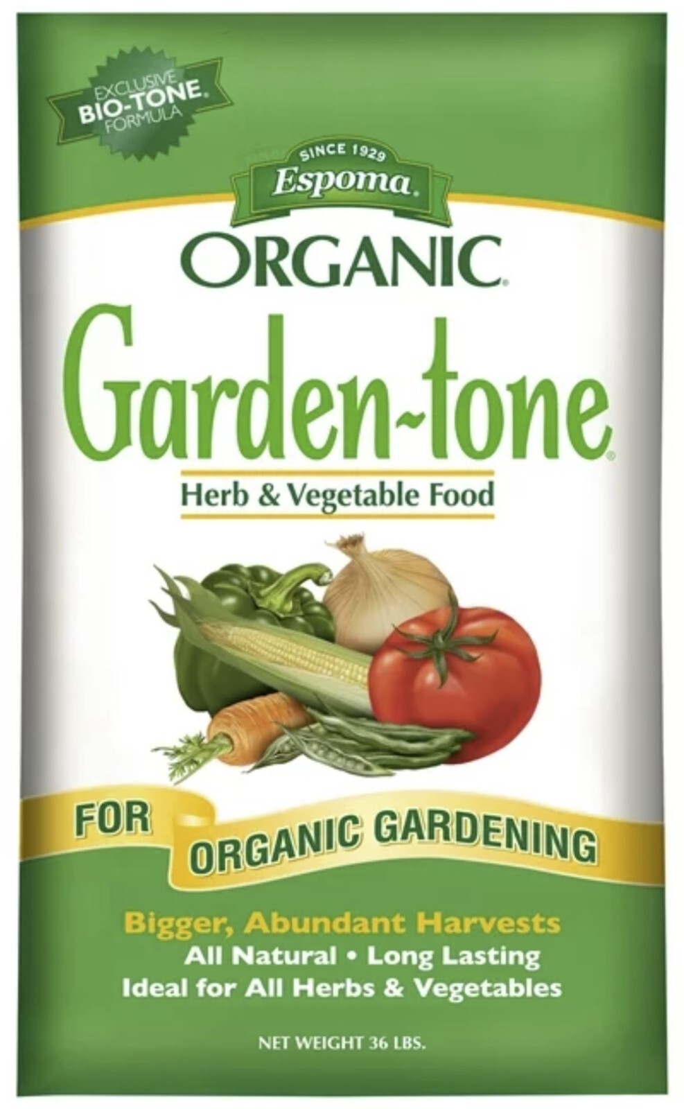 Espoma GT36 36 LB Bag Of Garden Tone All Natural Vegetable Food – Quantity of 2