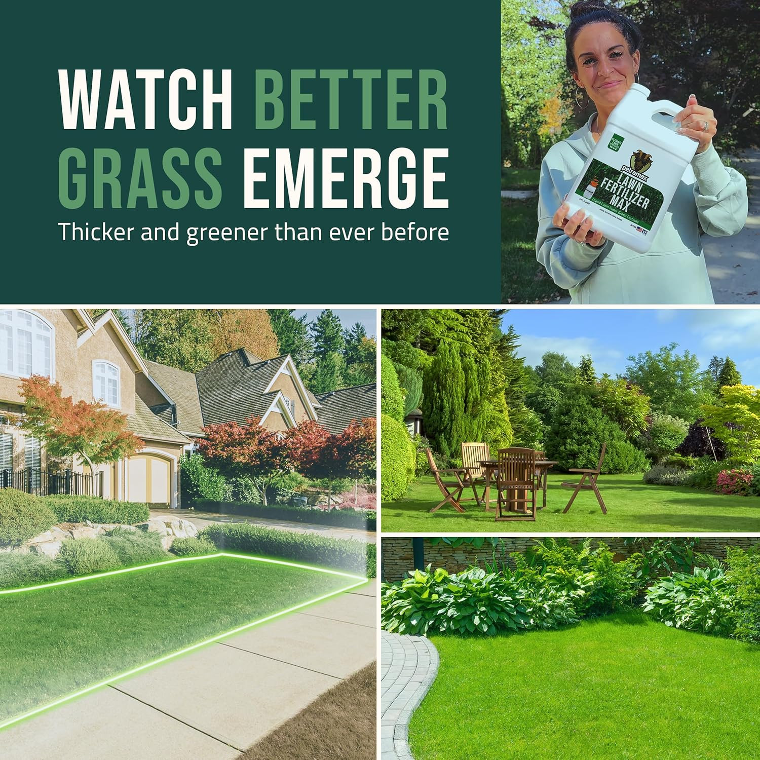 max Liquid Lawn Fertilizer for Lawns Concentrate – Liquid Fertilizer for Lawns,