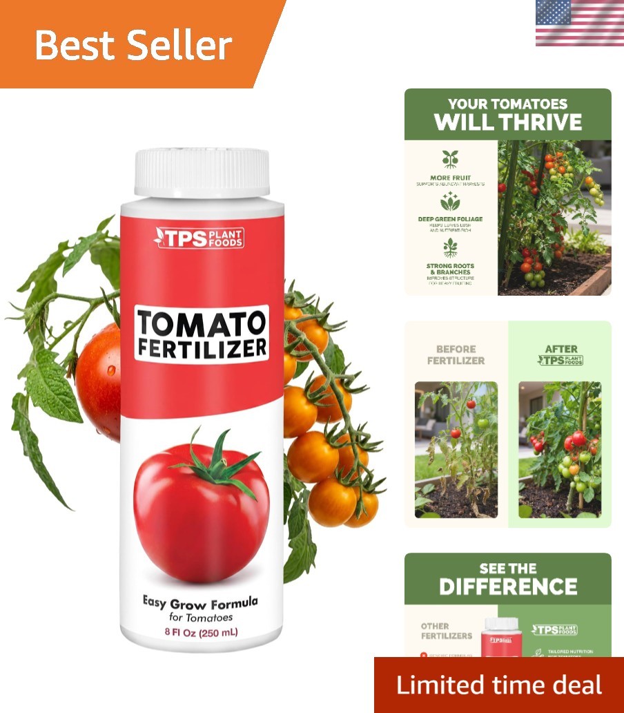Liquid Tomato Fertilizer – Calcium-Enriched Plant Food for Bigger Harvests, 8 oz