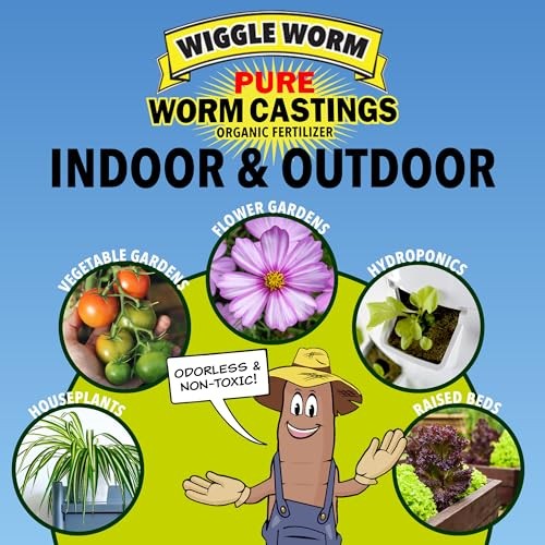 Wiggle Worm Worm Casting Fertilizer 15lb Granules Organic Soil Amendment
