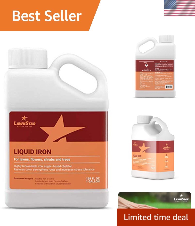 Liquid Iron 1 Gallon for Plants – Multi-Purpose, Suitable for Lawn, Flowers, …