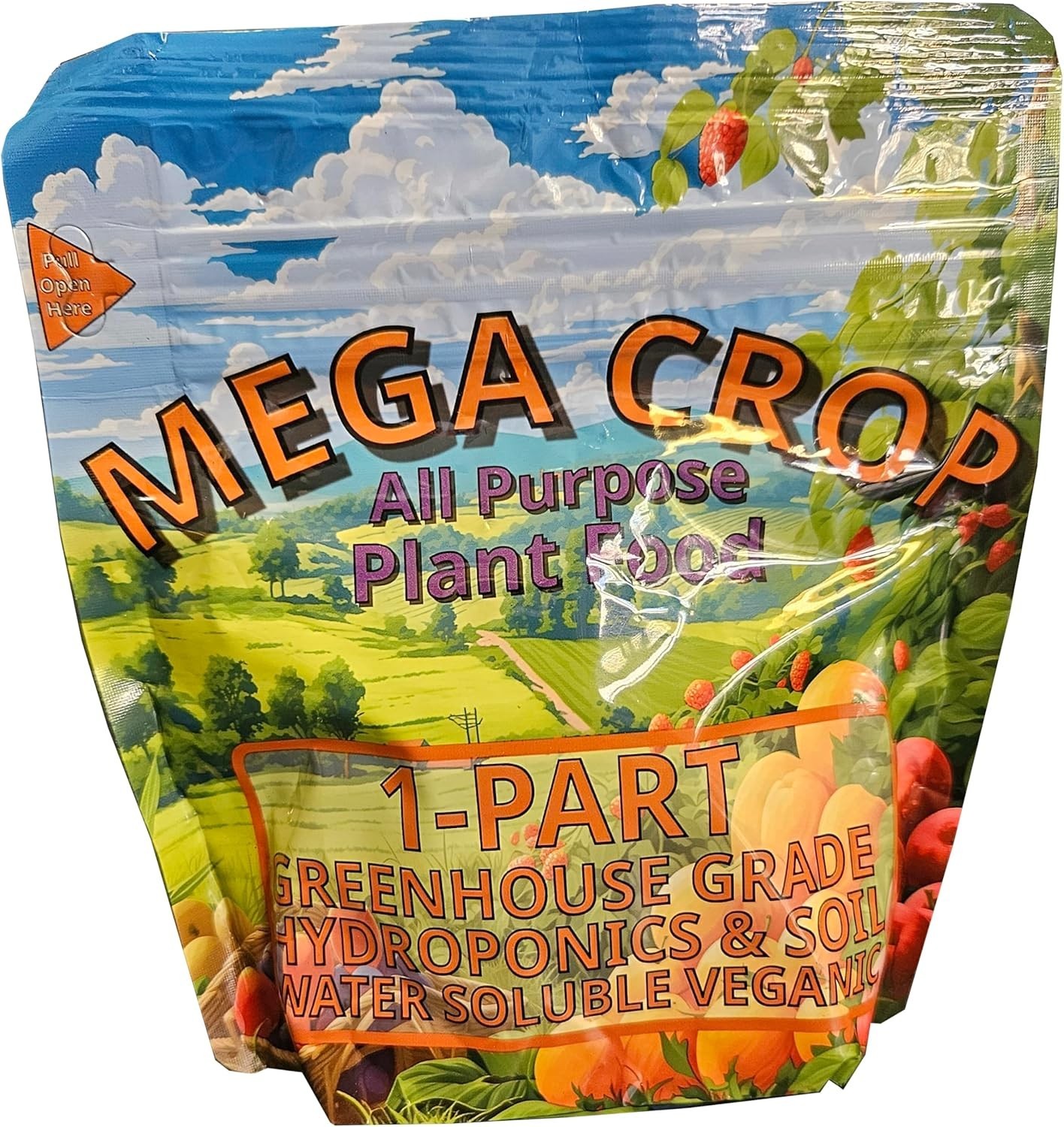 Mega Crop 1-Part Complete Base Nutrient – Hydroponic and Soil Fertilizer for …