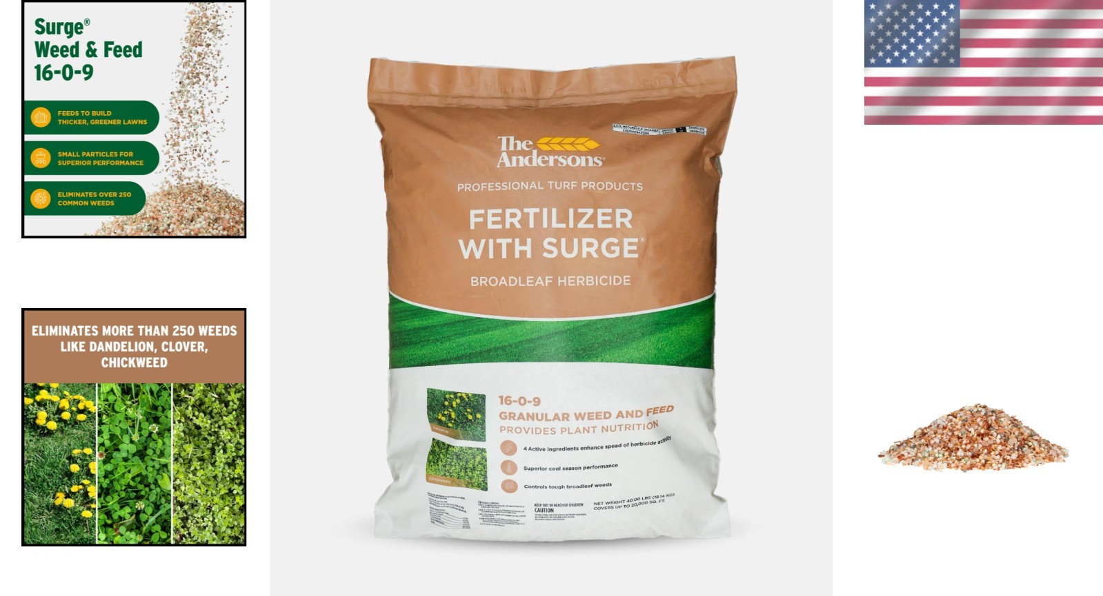 Surge Weed & Feed 40lb Granules 16k sq ft Control Fertilizer