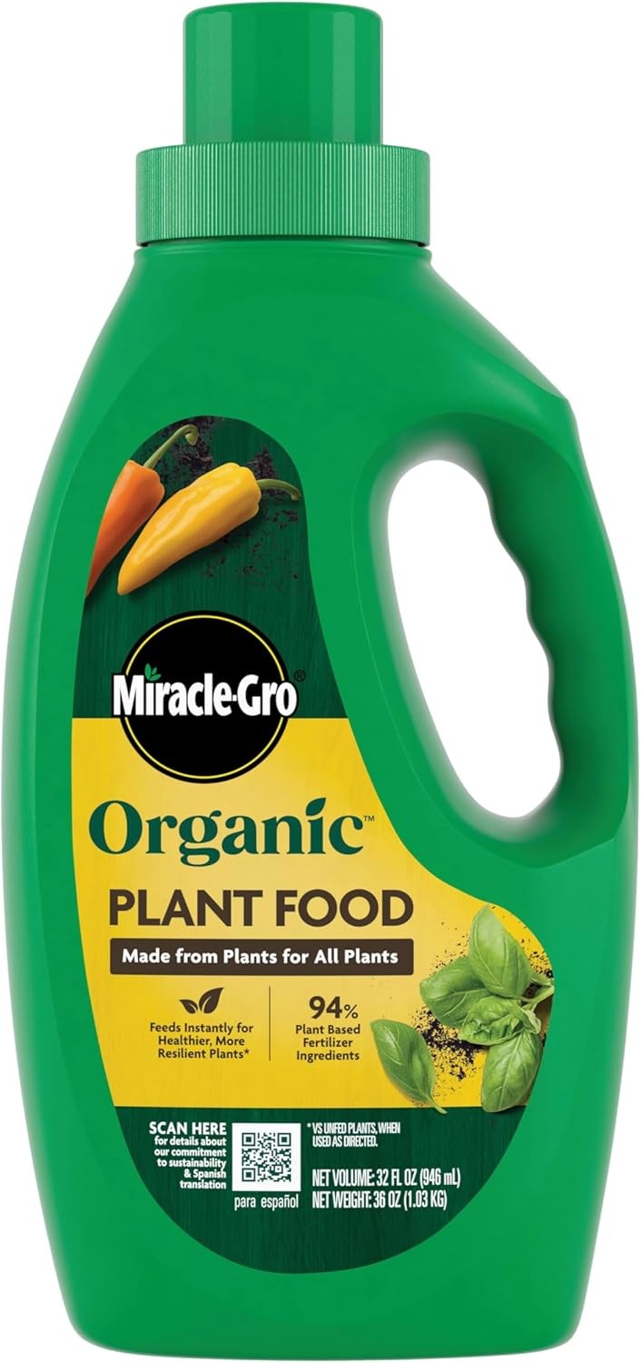 Organic Plant Food Use W/ Indoor/Outdoor Plants Organic Liquid Fertilizer