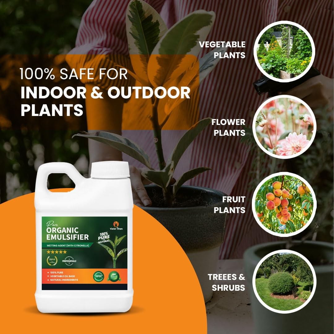 Yield Titan Pure Organic Emulsifier with Citronella – 100% Natural Wetting Agent