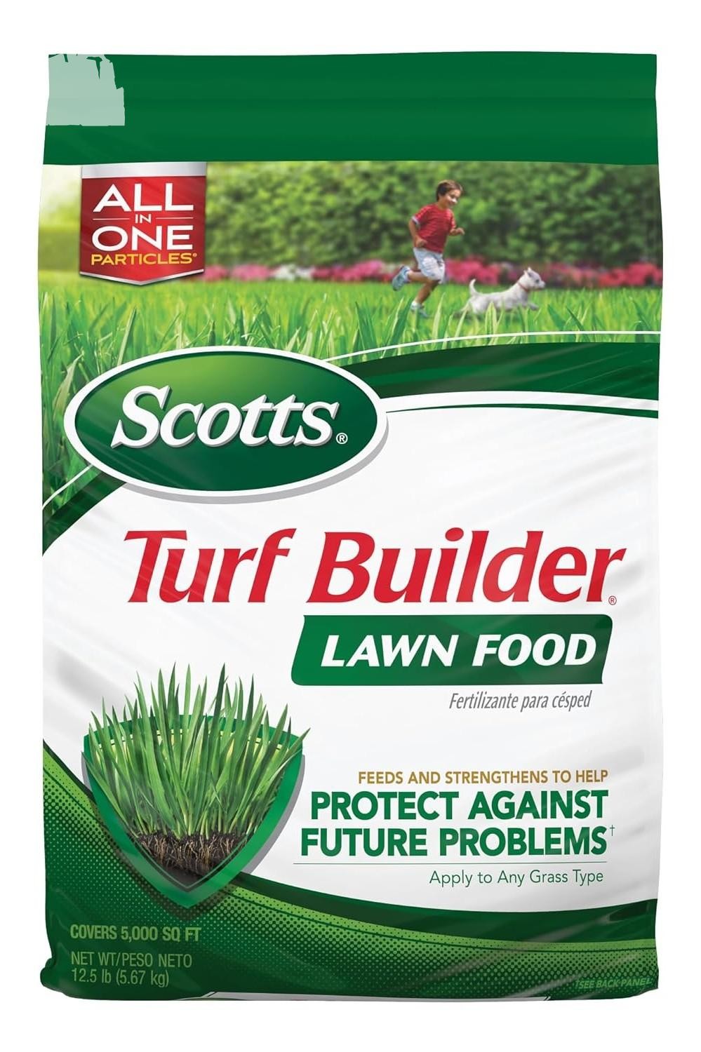 Lawn Fertilizer 12.5 lbs Turf Builder Grass Food All Types 5000 Sq Ft