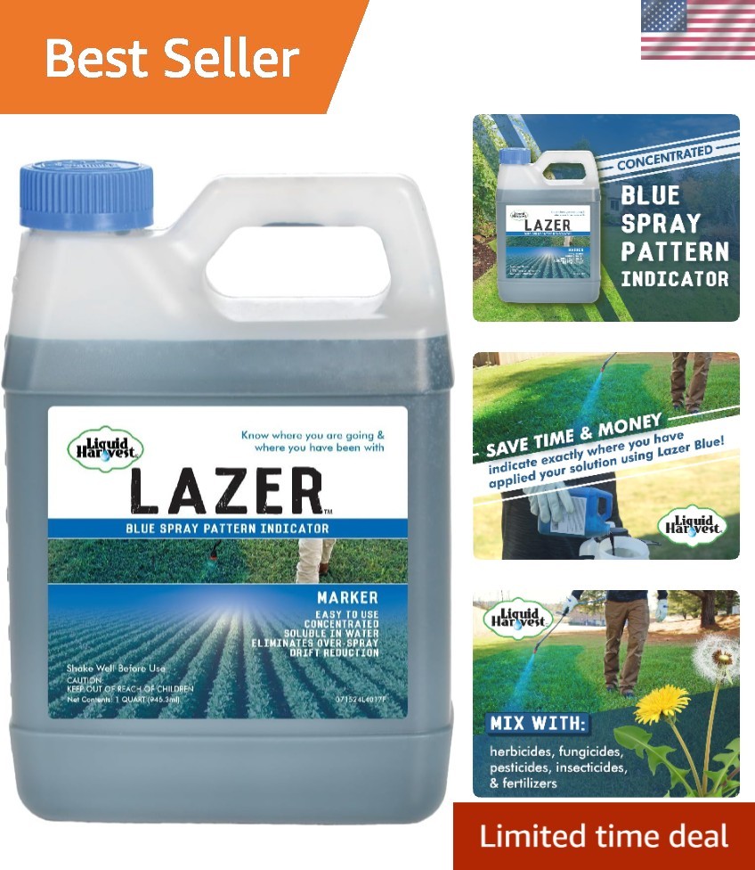 Lazer Blue 32 Ounces – Ultimate Turf Marking Dye for Weed Control Precision