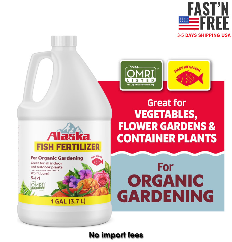 Alaska Fish Fertilizer 5-1-1 Plant Food, 1 gal