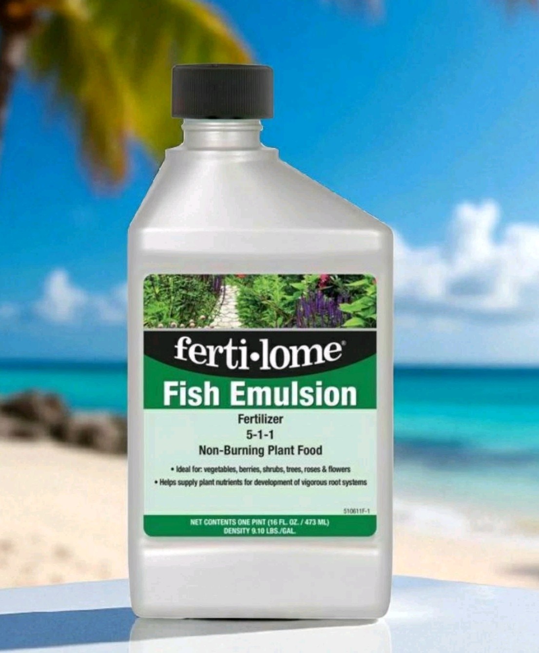 VPG Fertilome (#10611) Fish Emulsion Fertilizer Concentrate, 5 -1 – 1, 16 oz