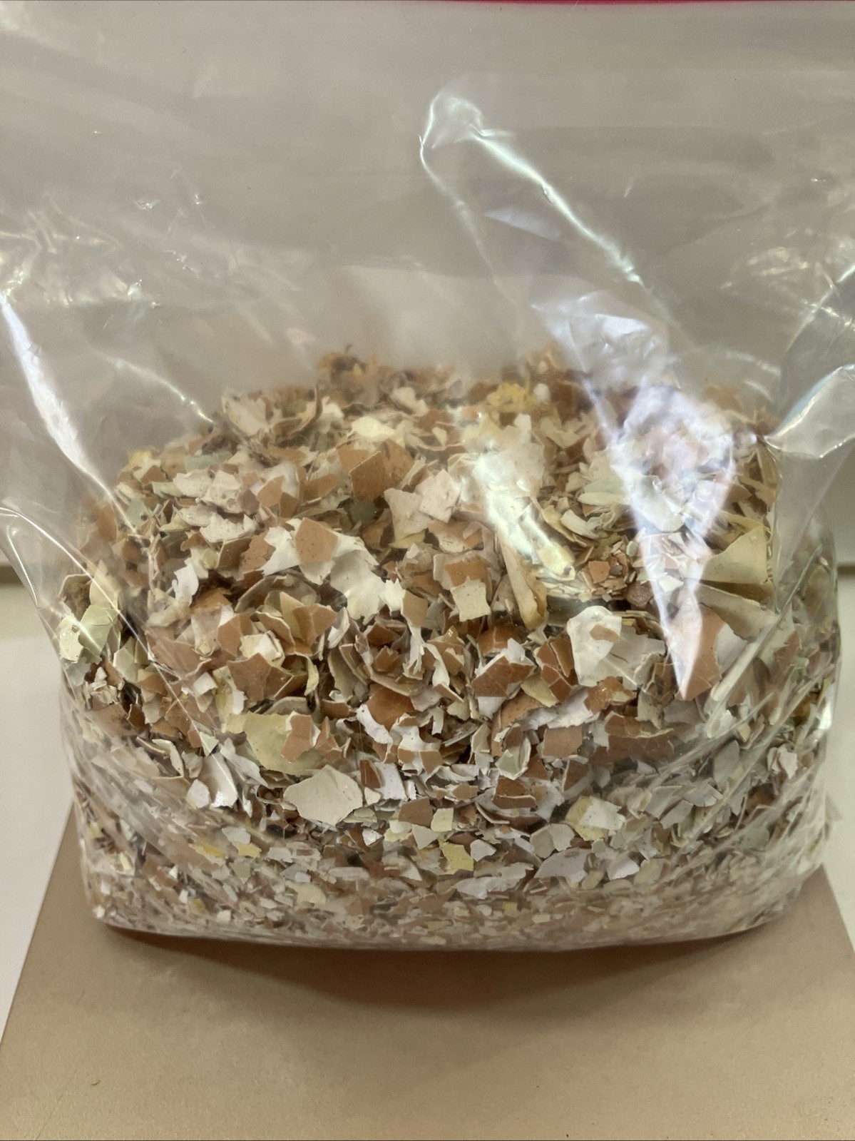 Hand Crushed Free Range Chicken Egg Shells – 1 Pound Bag. Calcium Organic Garden