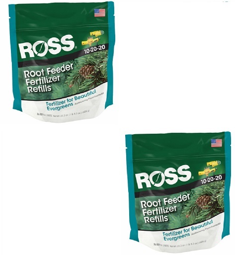 (2) pk Ross 14266 36 pack Evergreen Acid Root Feeder Fertilizer Refill Cartridge
