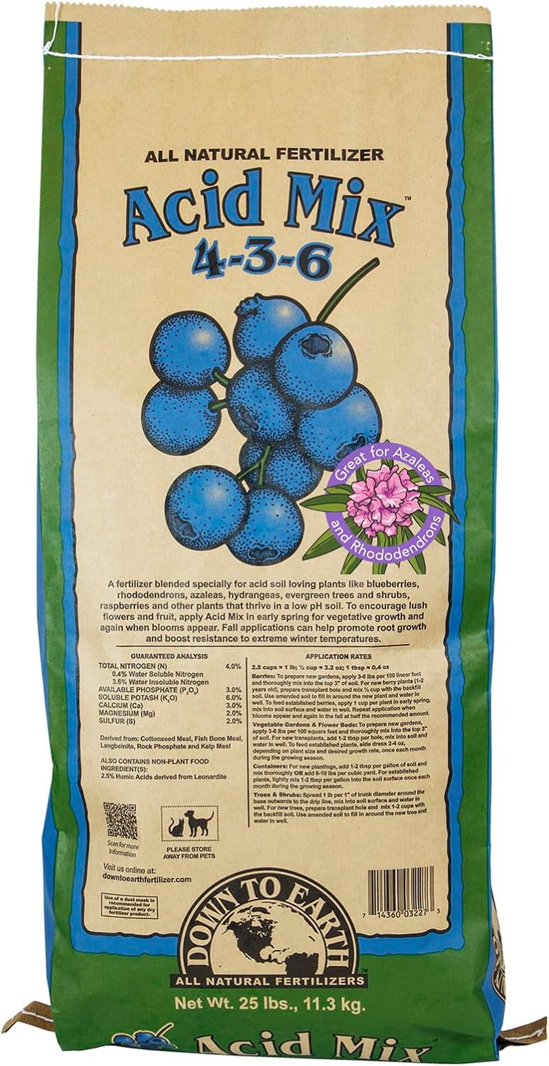 Down to Earth All Natural Fertilizers Organic Acid Mix – Plant Food for Blueberr
