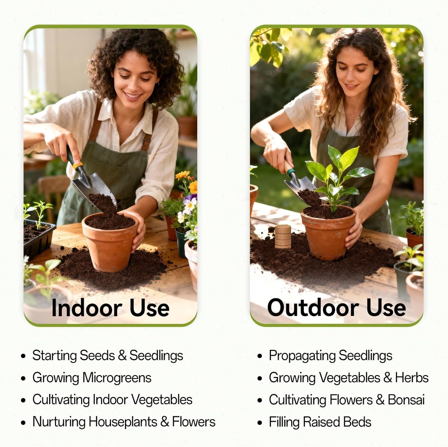 Eco-Friendly 100 Pack Organic Coco Coir Seed Pellets for Indoor & Outdoor Plants