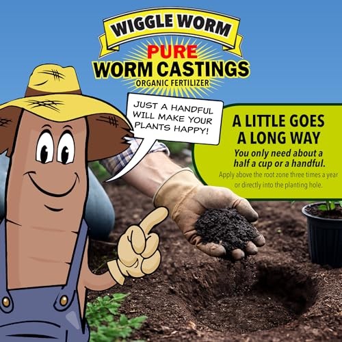 Wiggle Worm Worm Casting Fertilizer 15lb Granules Organic Soil Amendment